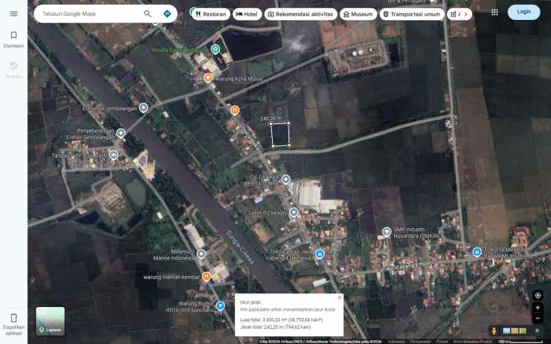 dijual tanah kp cabang empat hurip jaya