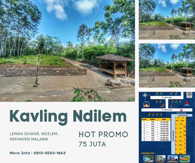 dijual tanah murah dilem kepanjen