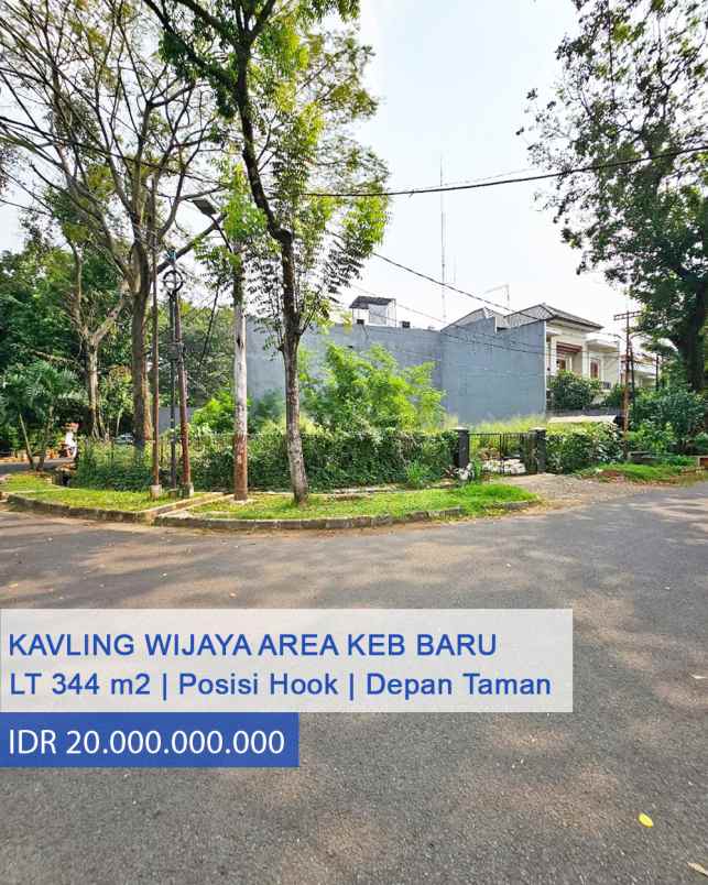 dijual tanah near jl wijaya kebayoran