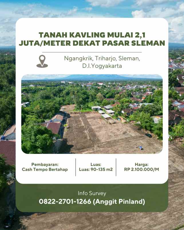 dijual tanah ngangkrik triharjo sleman