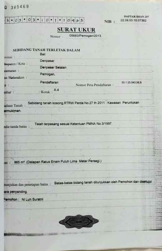 dijual tanah pemogan