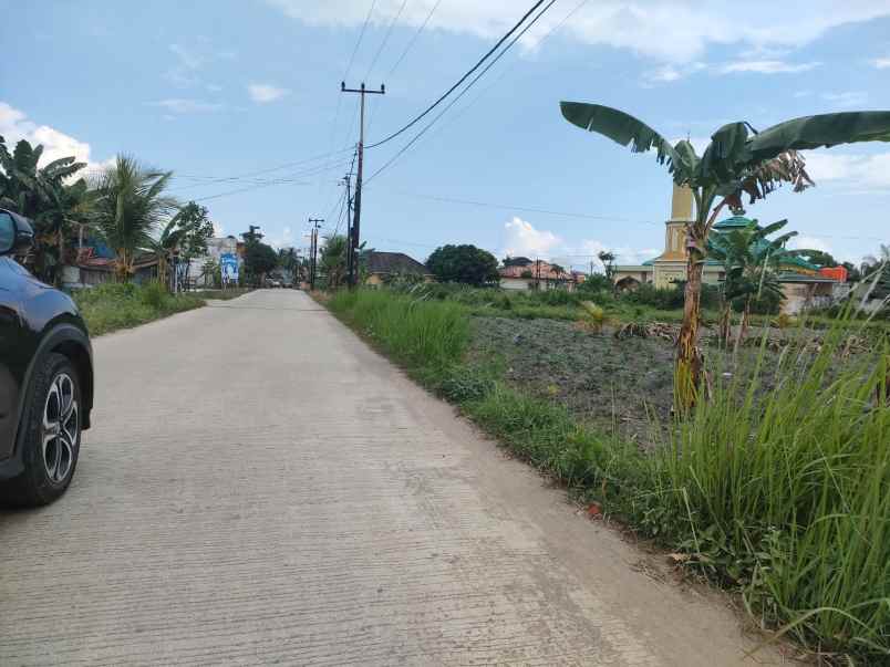 dijual tanah pinggir jalan km 14 srigading 1