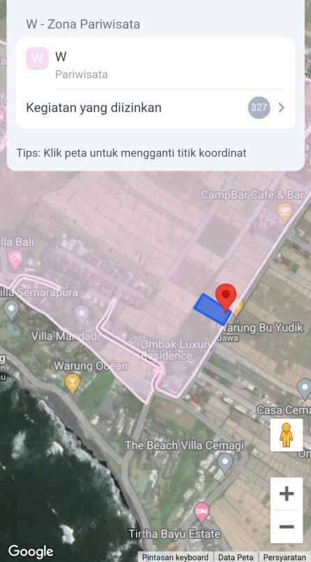 dijual tanah premium dekat pantai cemagi