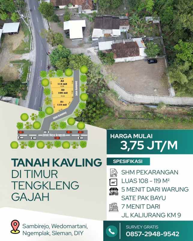dijual tanah sambirejo wedomartani