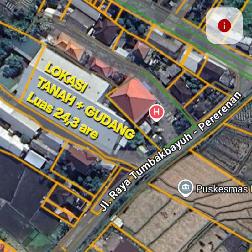 dijual tanah tumbak bayuh