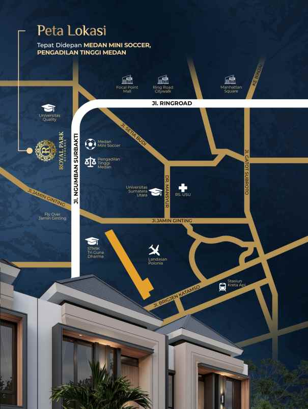 dijual villa jl ngumban surbakti