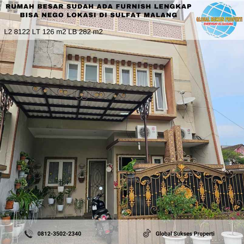 dijual villa jl urea sulfat