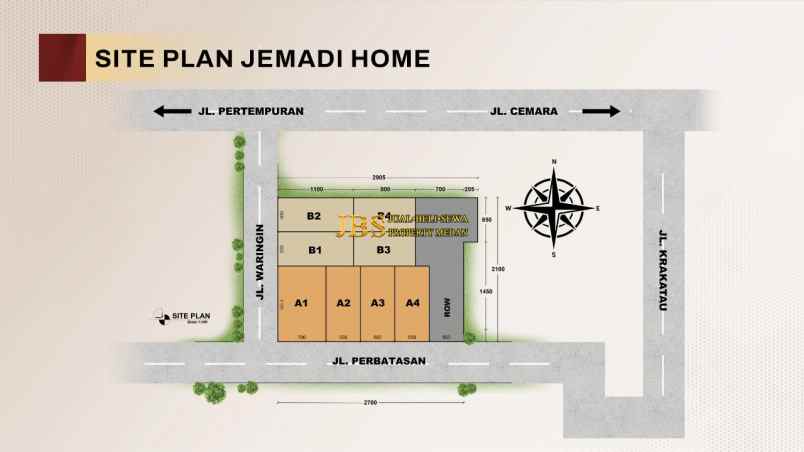 dijual villa komplek jemadi home jalan