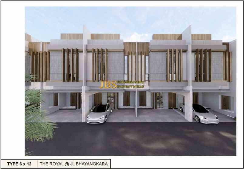 dijual villa komplek the royal jalan