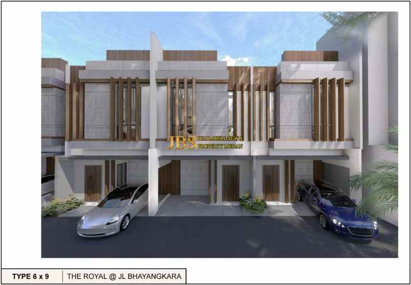 dijual villa komplek the royal jalan