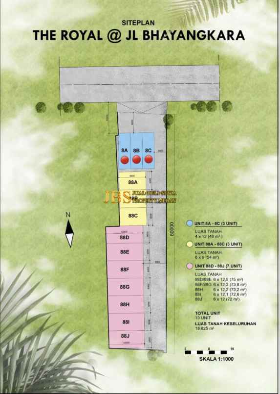 dijual villa komplek the royal jalan