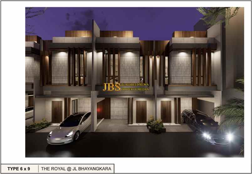 dijual villa komplek the royal jalan