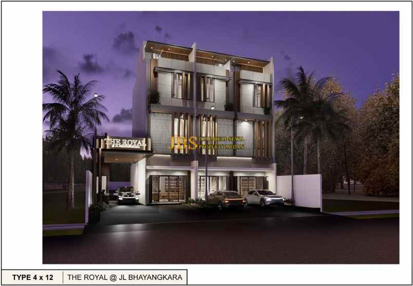 dijual villa komplek the royal jalan