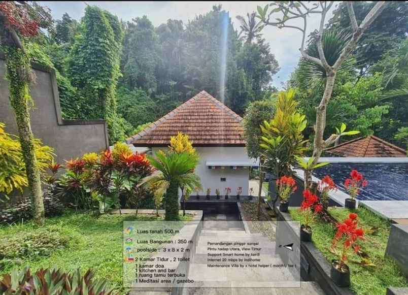 dijual villa view sawah dekat gor debes bali