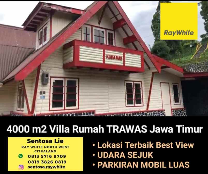 dijual villa villa trawas