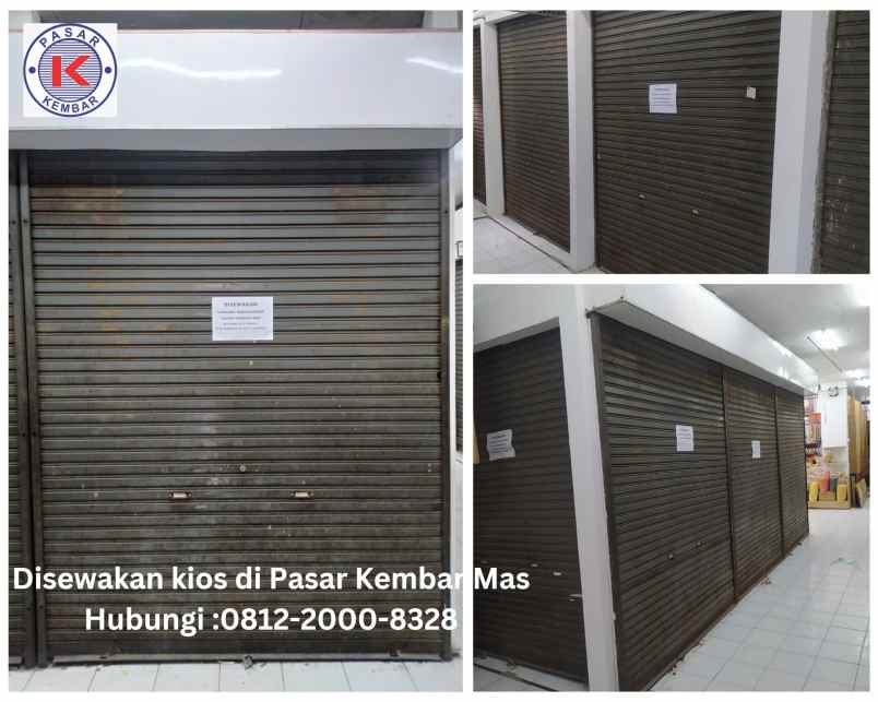 disewakan kios di pasar kembar mas