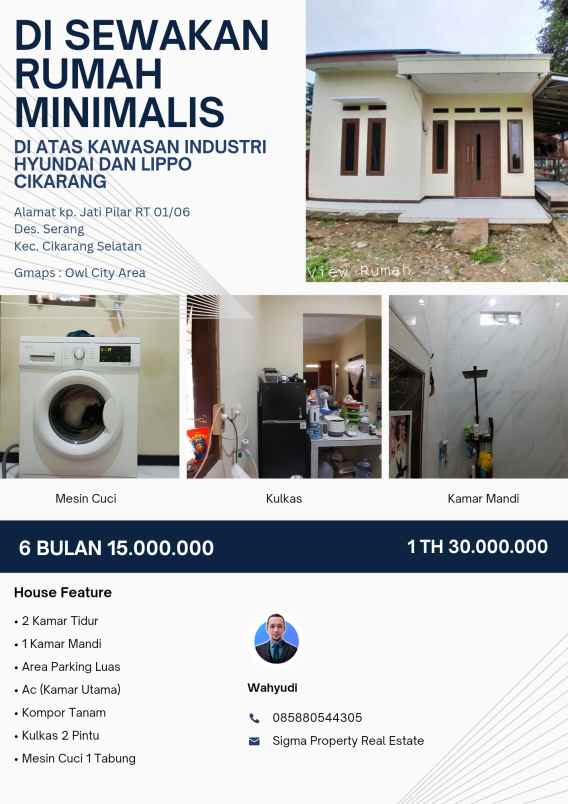 disewakan rumah dikontrakan rumah minimalis