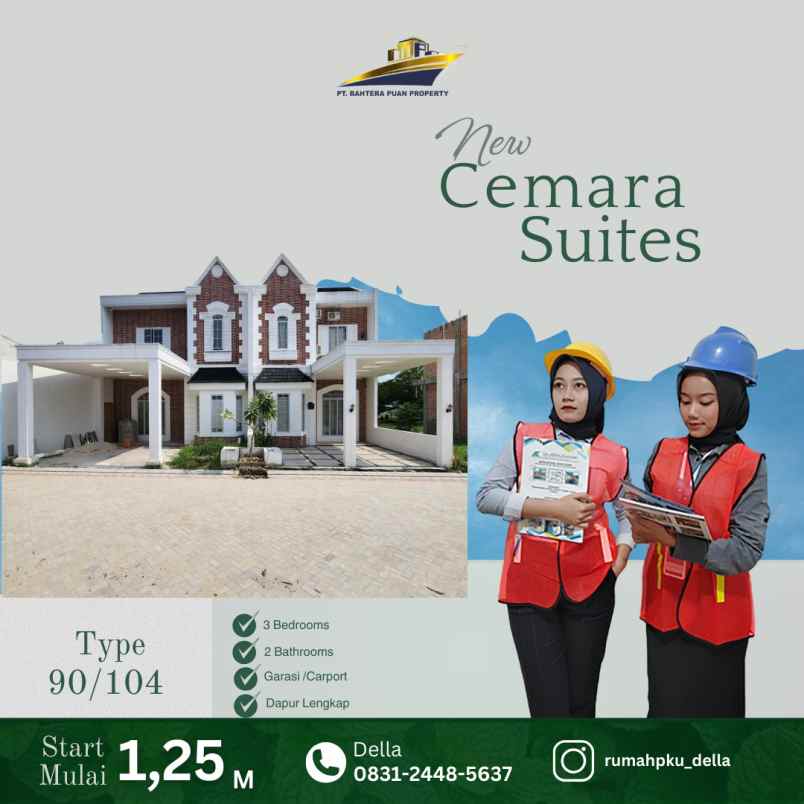 hunian mewah dan modern di cemara suites komplek pemda