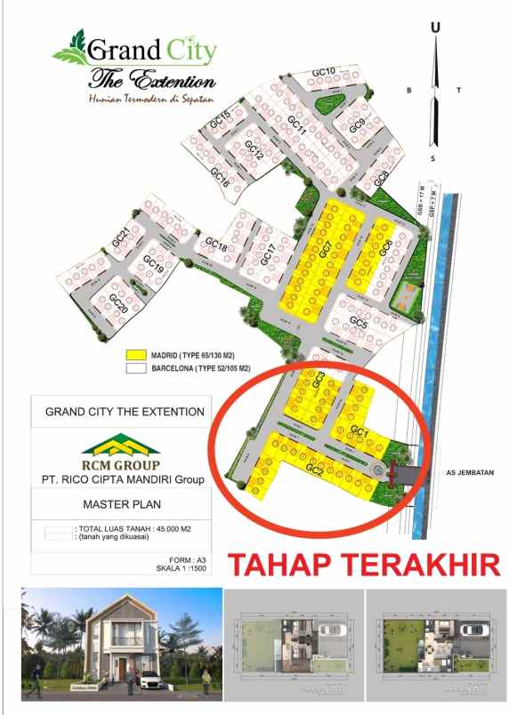 hunian tanah luas grandcity the extention hany 5 juta