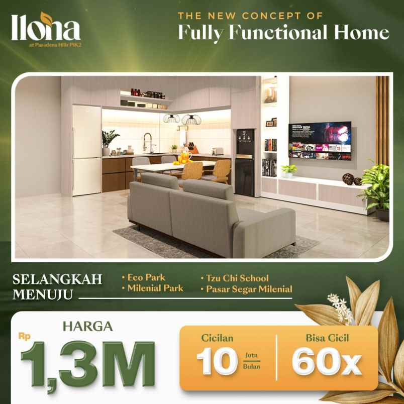 ilona at pasadena hills rumah hidden gem di pik2 md954