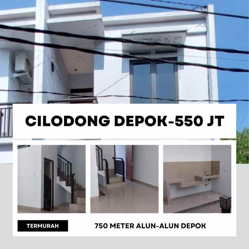 jual rumah baru di cilodong depok dekat alun2