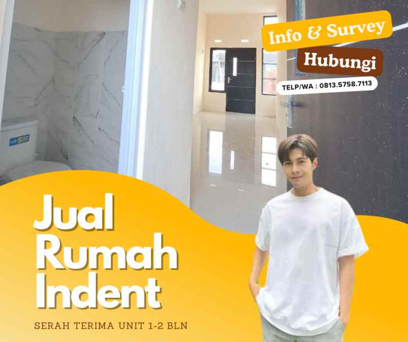 jual rumah indent stu kureng dari 3 bulan