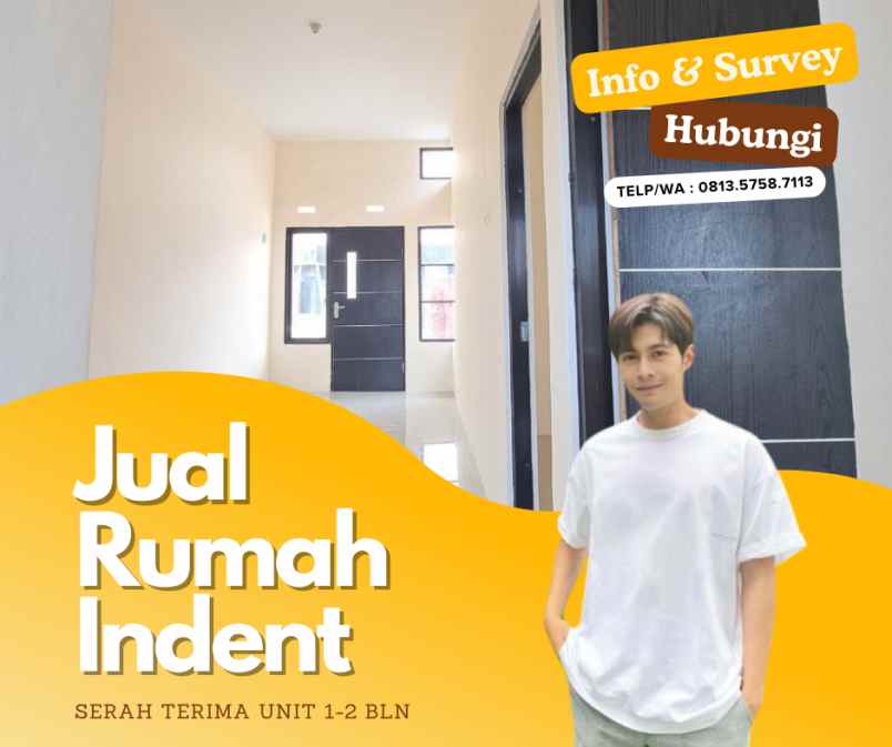 jual rumah indent stu kureng dari 3 bulan