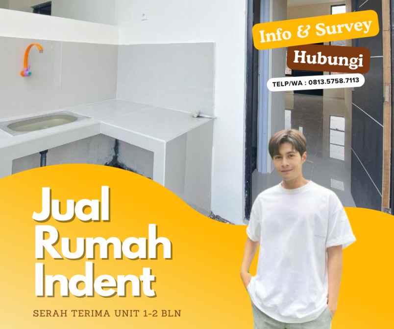 jual rumah indent stu kureng dari 3 bulan