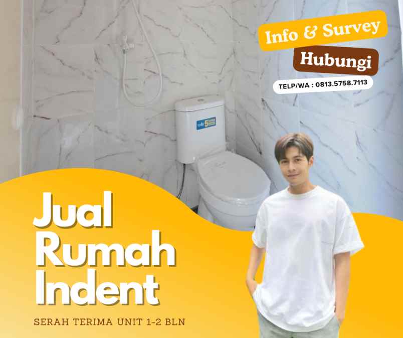 jual rumah indent stu kureng dari 3 bulan