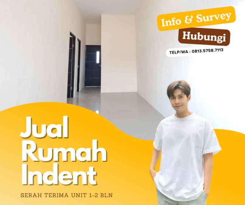 jual rumah indent stu kureng dari 3 bulan