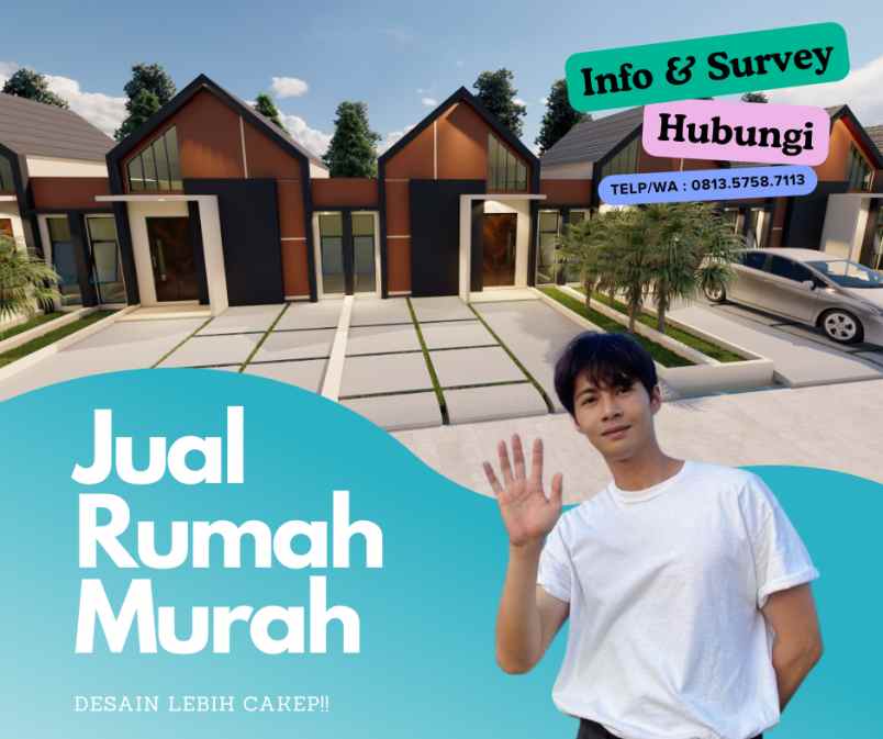 jual rumah murah desain lebih cakep