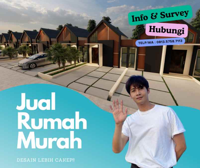 jual rumah murah desain lebih cakep