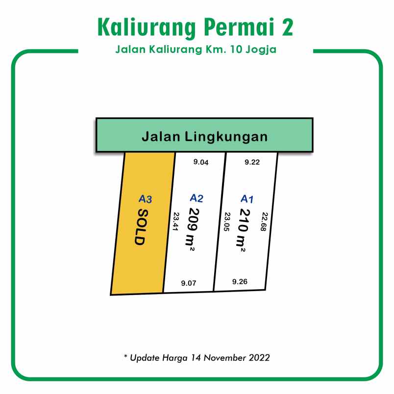 kavling jl kaliurang km 10 500 meter sd bias kaliurang