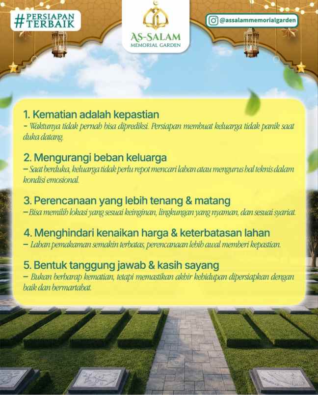 kavling makam islami ekslusif di bekasi