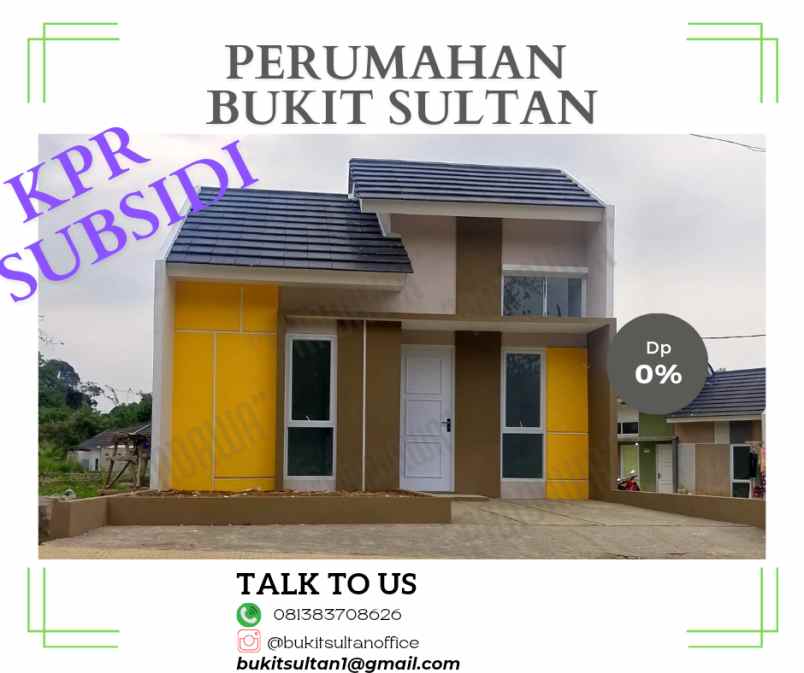 kpr subsidi murah bukit sultan