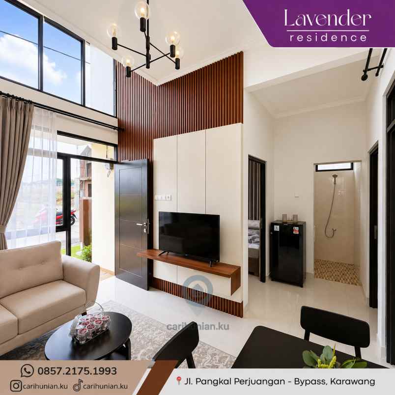 lavender 2 rumah 0 dp full bata merah terbaik