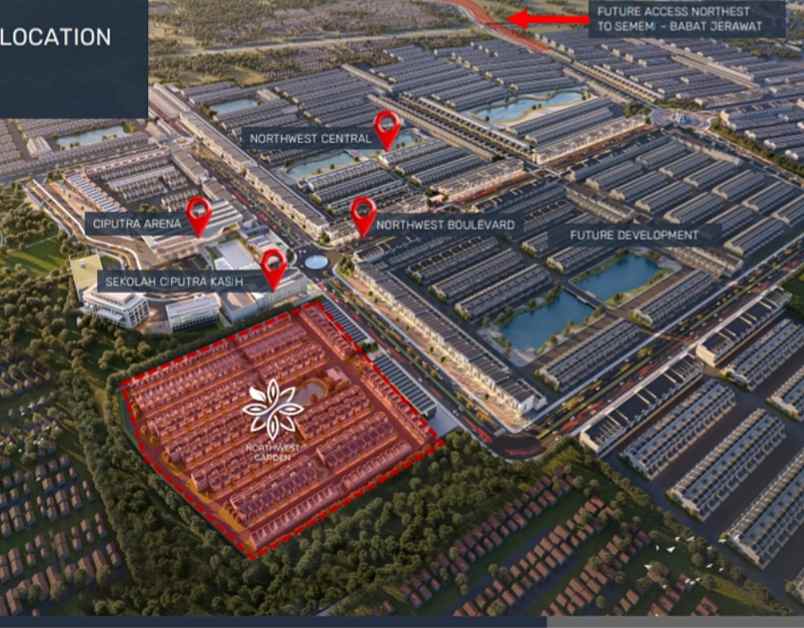 new cluster citraland utara northwest garden surabaya