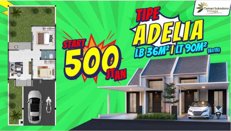 promo rumah free dp perum taman sukodono village