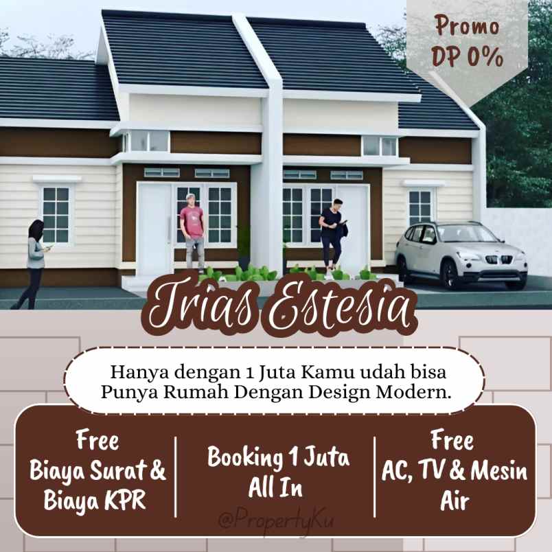 punya rumah di perkotaan hanya dengan 1 juta