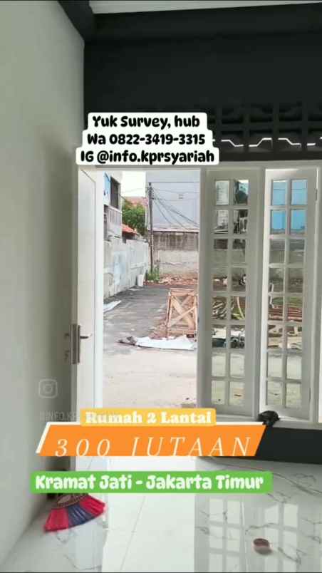 rumah 2 lantai 300 jutaan kramat jati jakarta timur