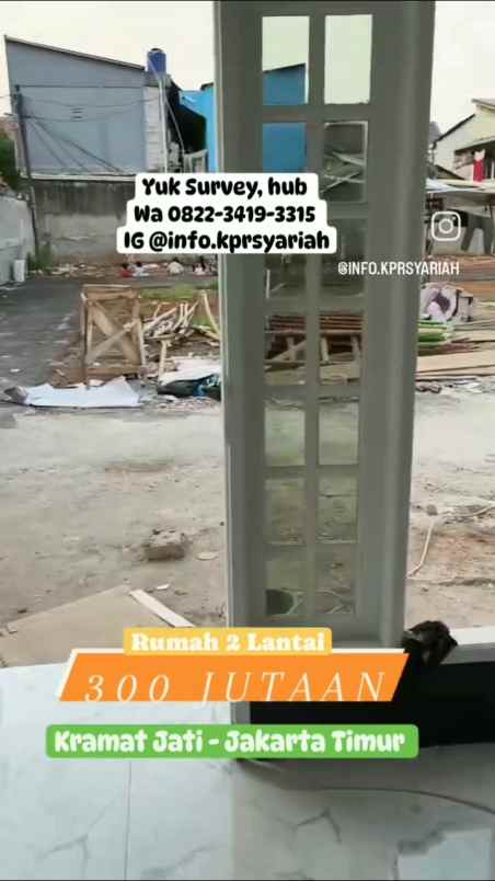 rumah 2 lantai 300 jutaan kramat jati jakarta timur