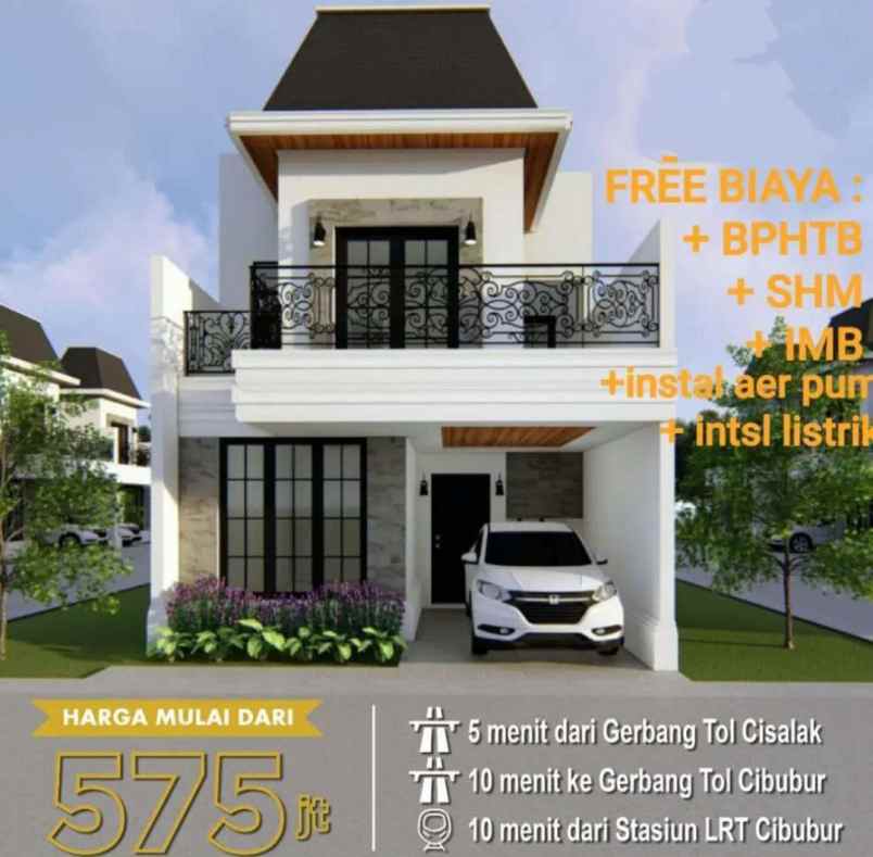 rumah 2 lantai 750 jt an di cimanggis depok