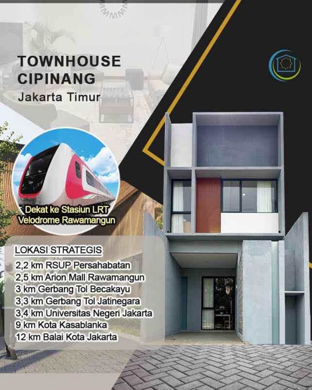 rumah 2 lantai modern di cipinang jakarta timur