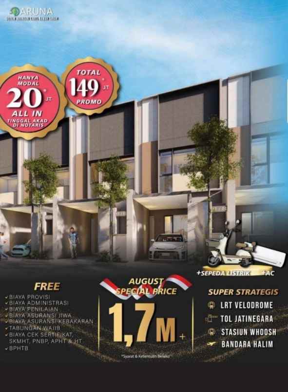 rumah 2 lantai modern di cipinang jakarta timur