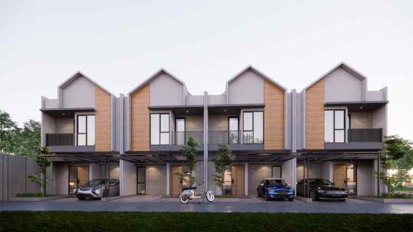 rumah 2 lantai scandinavian bekasi