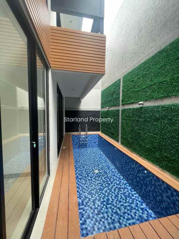 rumah baru industrial private pool di bintaro sektor 9