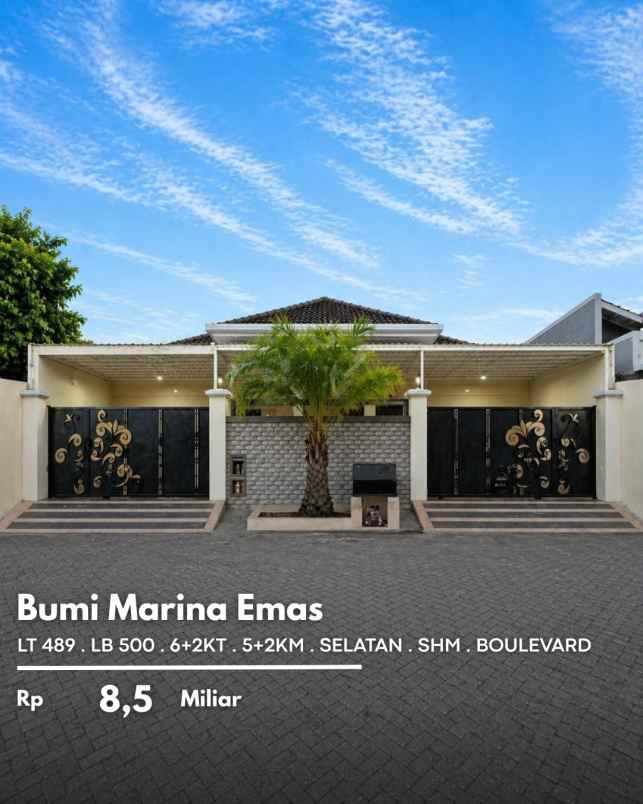 rumah bumi marina emas boulevard mewah siap huni