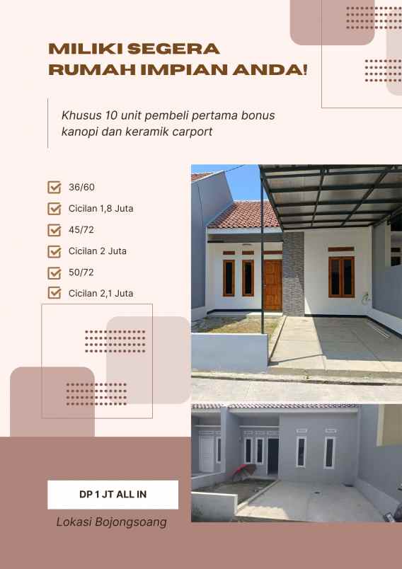 rumah cantik murah lokasi strategis
