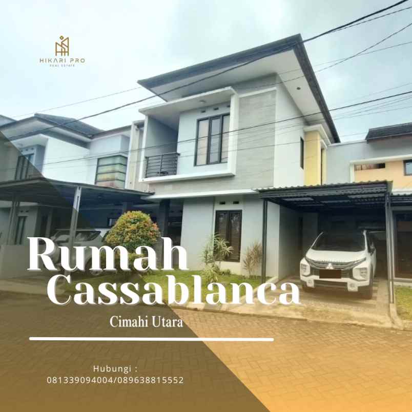 rumah cluster cassablanca jalan pesantren siap huni