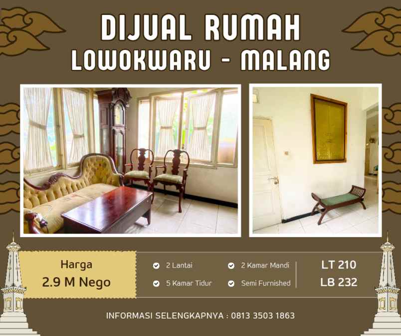 rumah cluster pojok kota malang